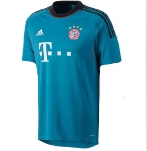 13-14 Bayern Munich Goalkeeper Blue Jersey Shirt - Click Image to Close